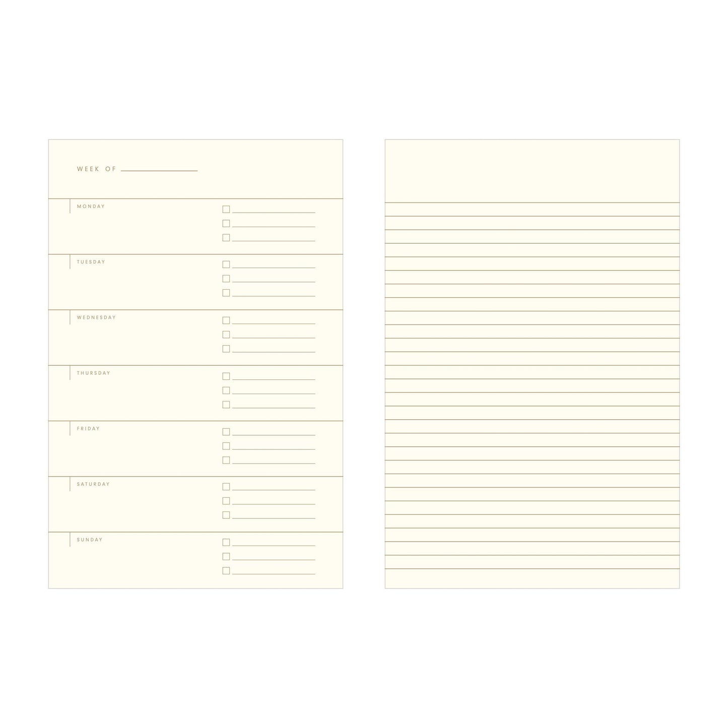 Weekly Planner Journal