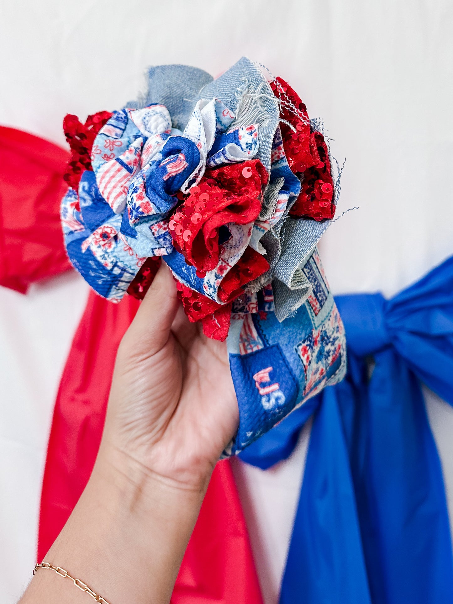 Stars, Stripes, & Sass Messy Headwrap