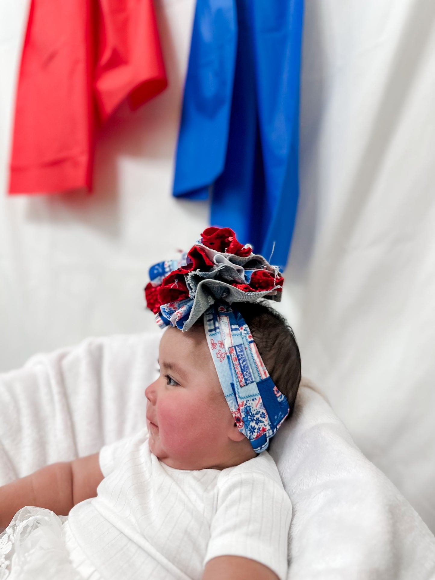Stars, Stripes, & Sass Messy Headwrap