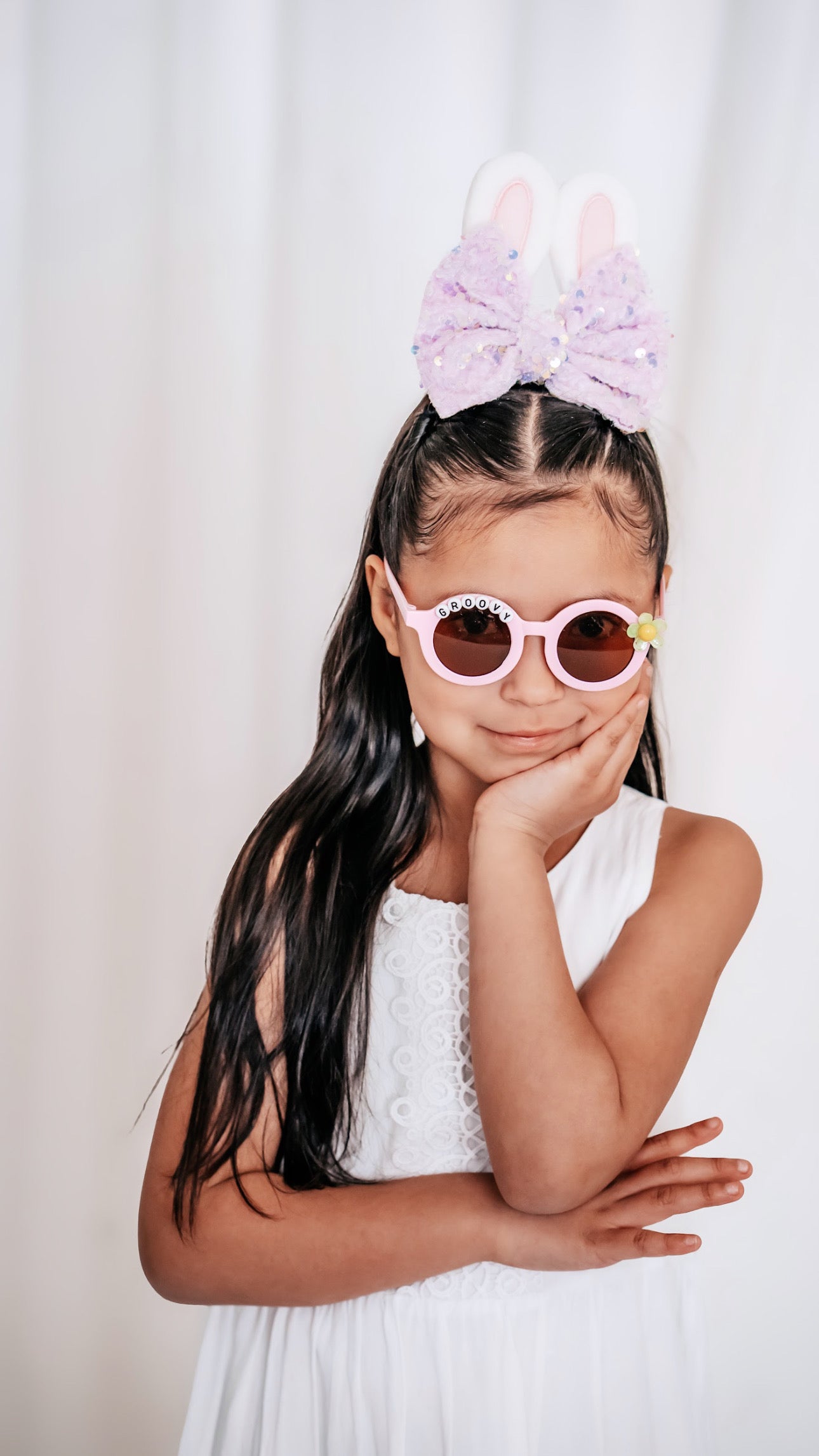 The Bunny Ear Bow - Soft Lavender Charm