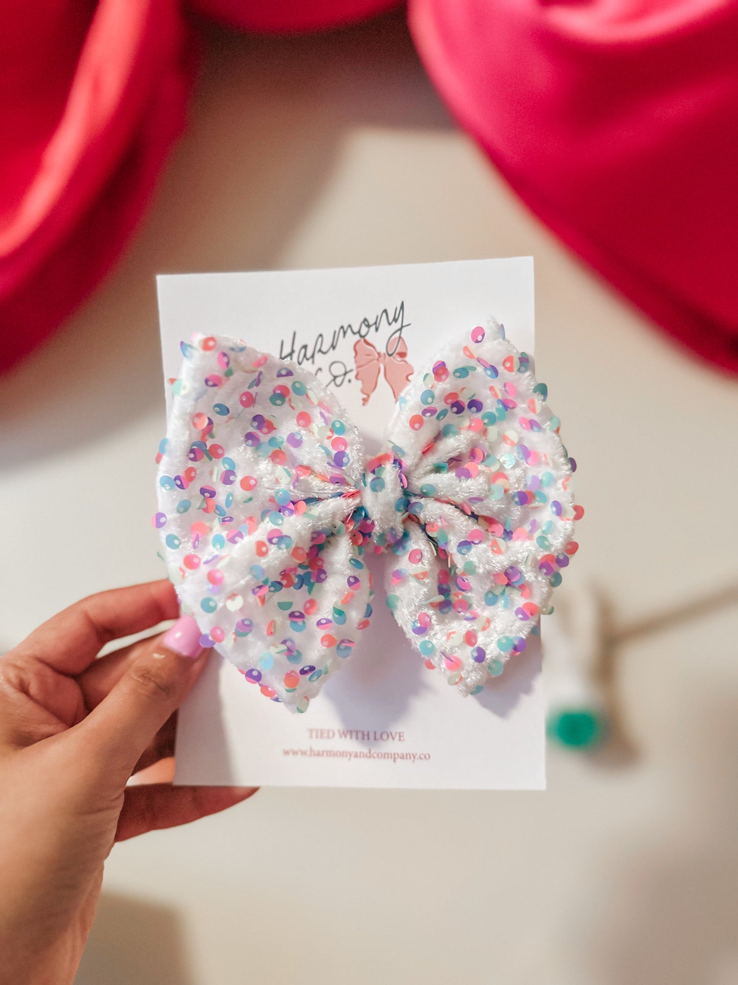Confetti Bow without Ears