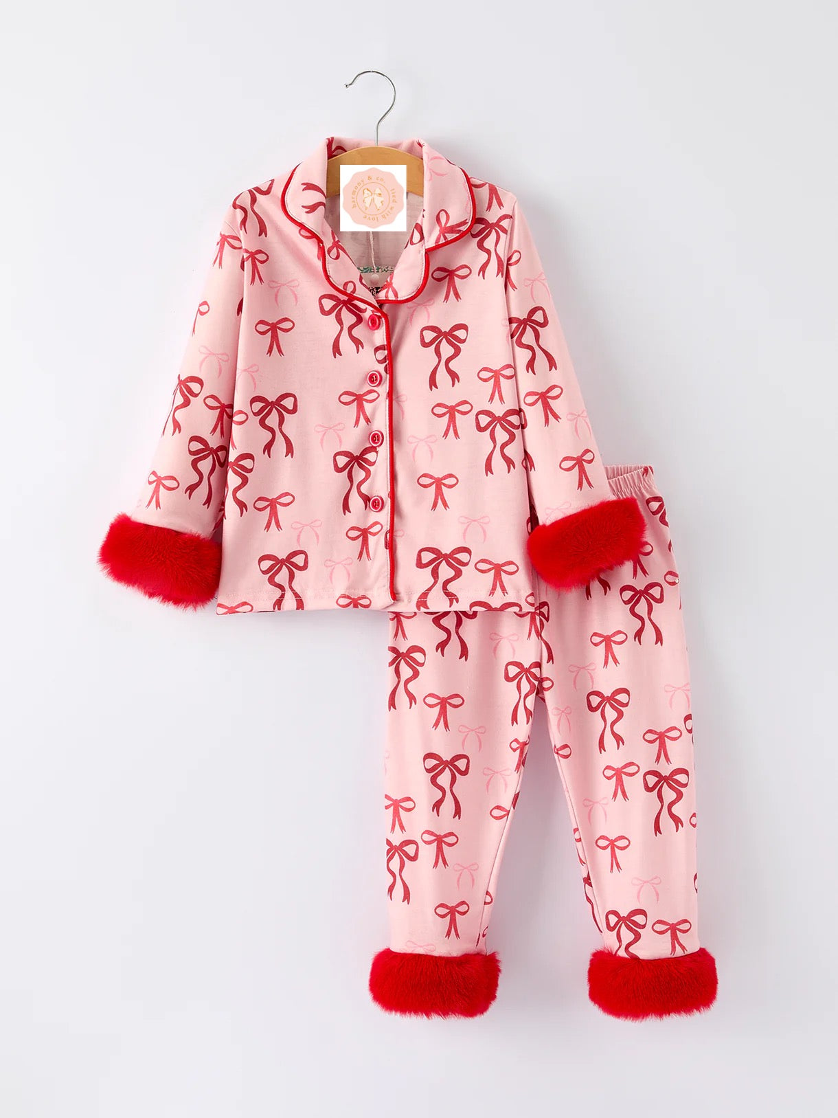 Christmas Bow Pjs
