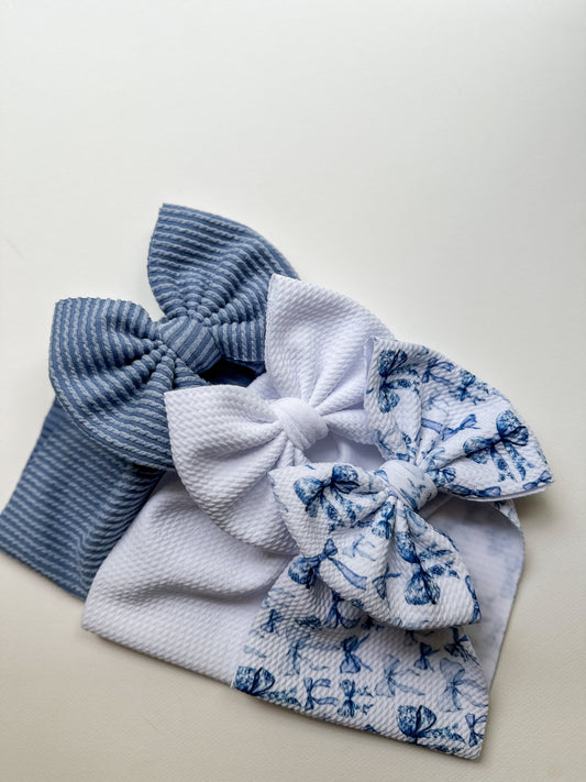 Blue & Vintage Bloom Trio