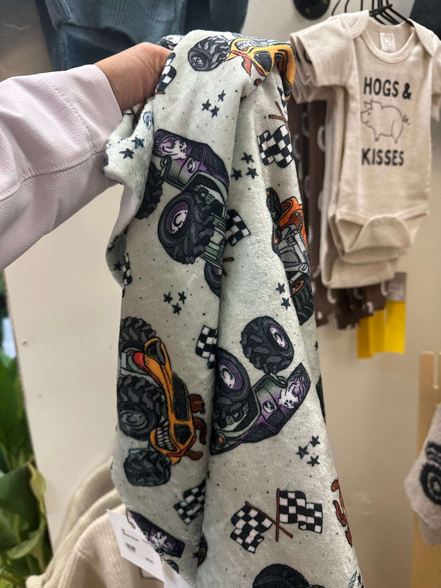 Toddler 30x40 Monster Truck Blanket