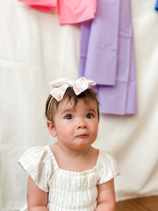 Summer Flower Shaker Small Bow