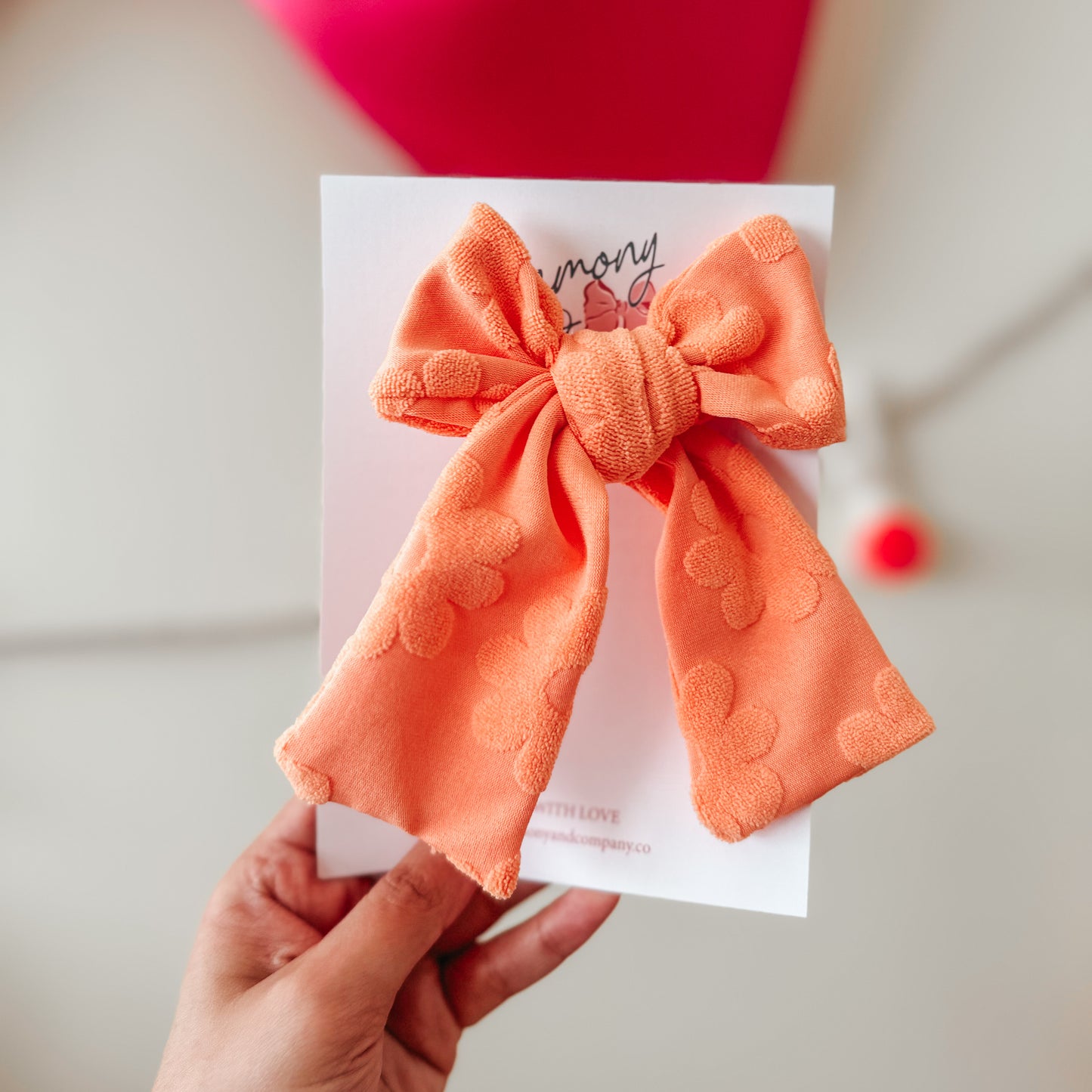 Orange Bella Bow