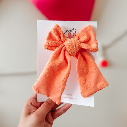 Orange Bella Bow