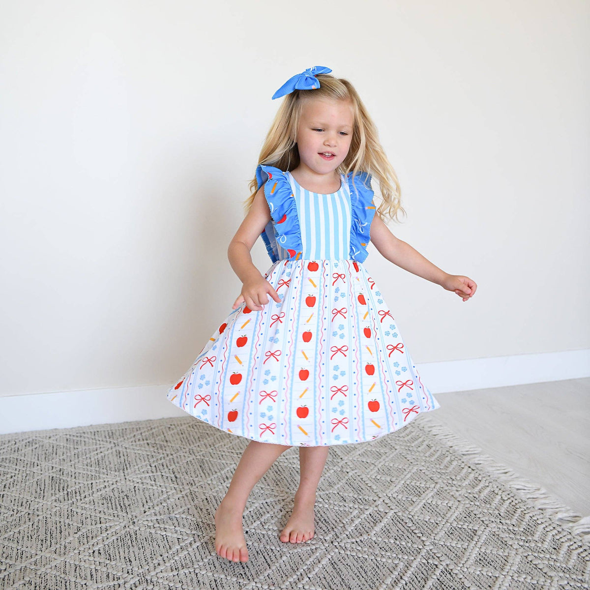 Macy RUFFLE TANK DRESS Back to School Kids Outfit