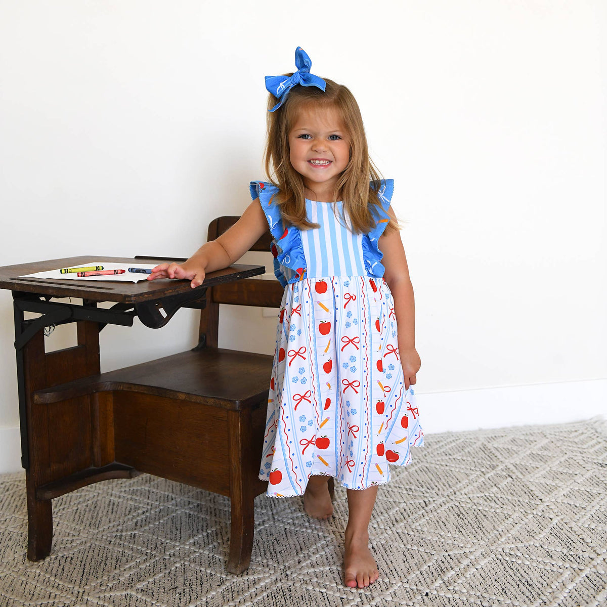 Macy RUFFLE TANK DRESS Back to School Kids Outfit