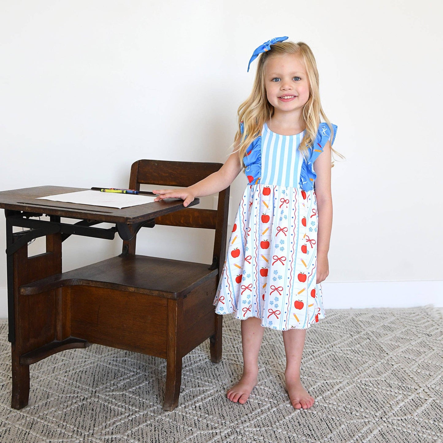 Macy RUFFLE TANK DRESS Back to School Kids Outfit