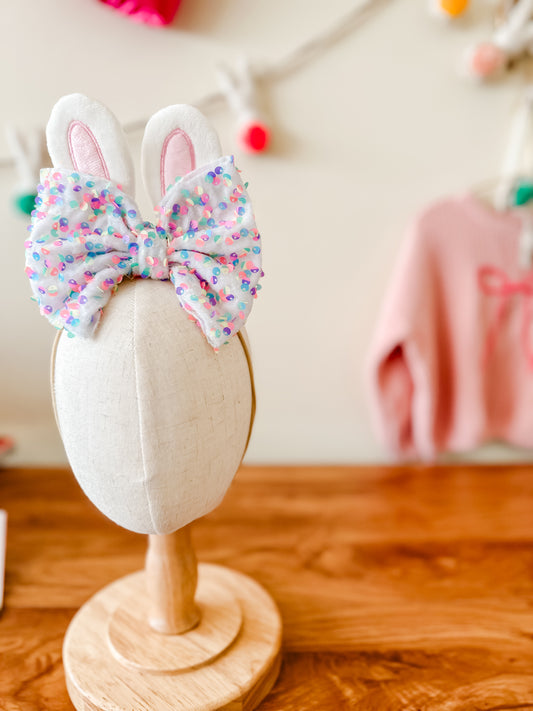 Confetti Bunny Bow 🎀🐰