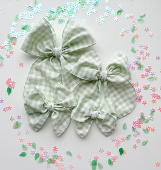 MINT TEXTURED BOW