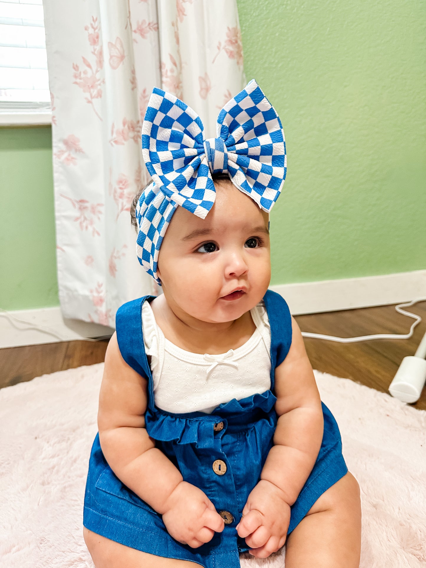 Blue Checkered OG Headwrap