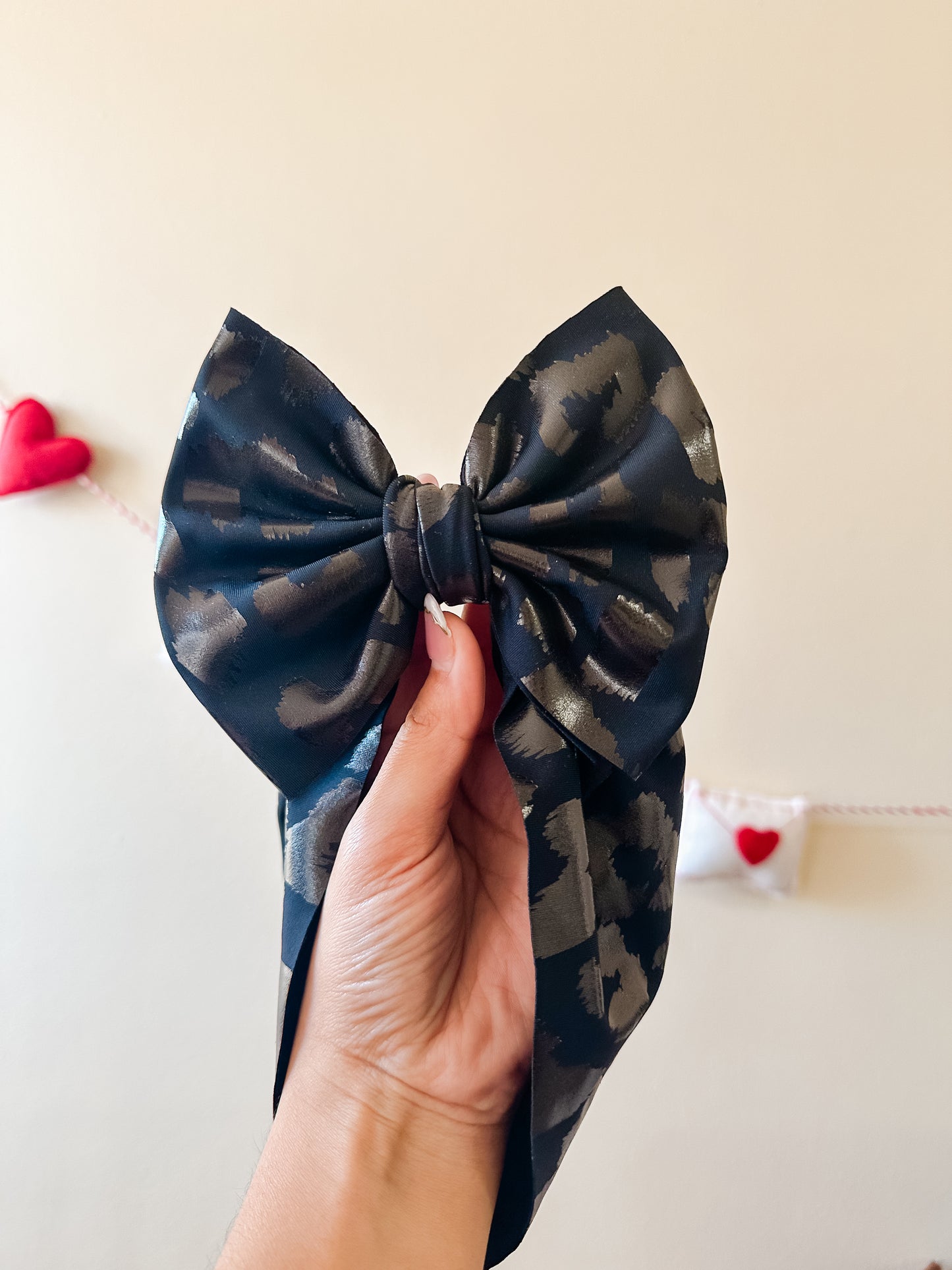 Black Leopard Spandex Knit OG Headwrap