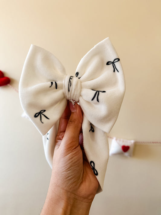Dainty Black Bows OG Headwrap