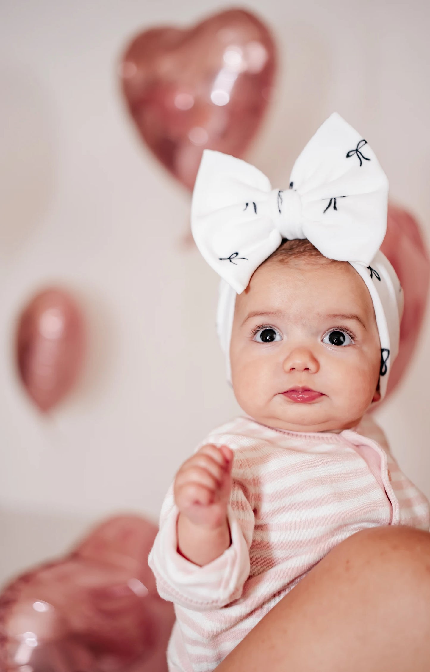 Dainty Black Bows OG Headwrap